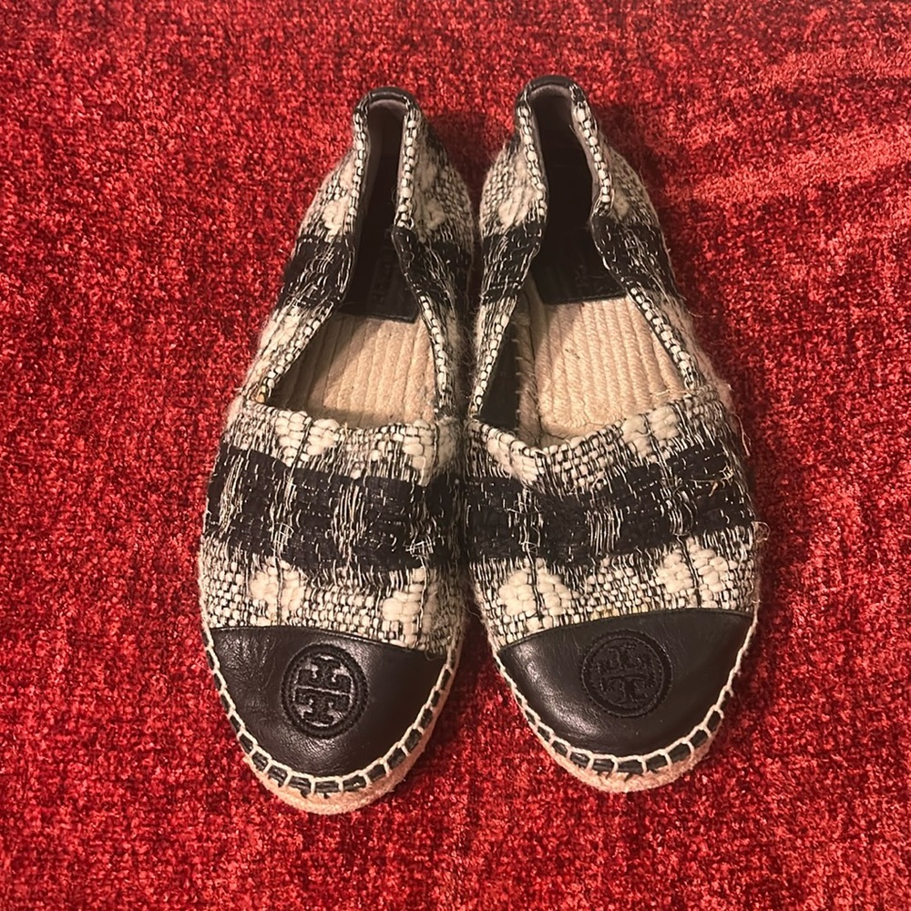 Tory Burch Women's Colorblock Flat Espadrilles, Black